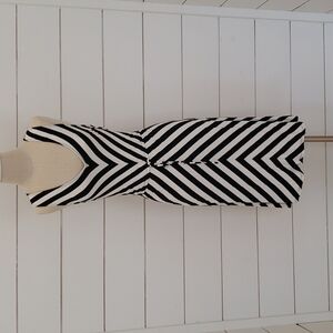 SPENSE dress medium black and white stripe So Cute!!